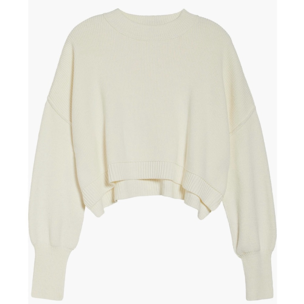 Free People East Street Crop Pullover Sweater